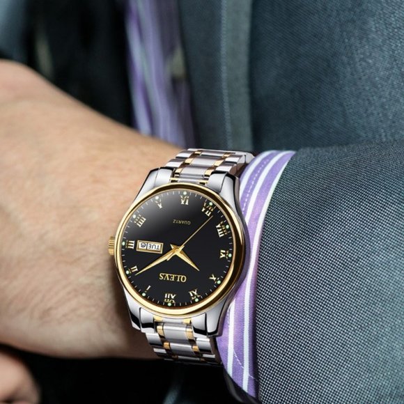 3-3 OLEVS Men's Watch Calendar Waterproof Luminous - Picture 5 of 7